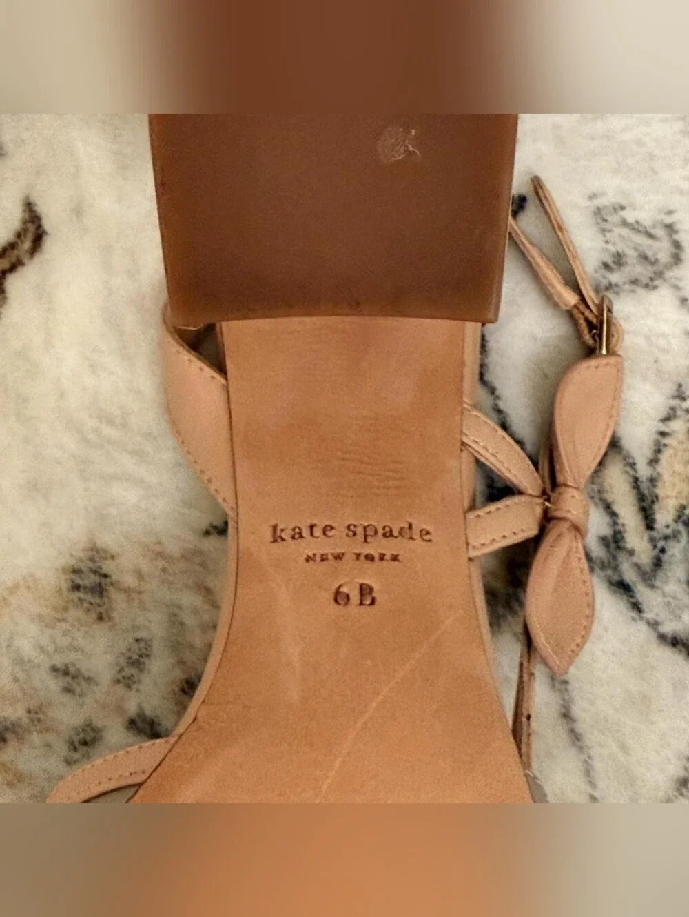 Kate Spade Two-Tone Pointed Toe Bow Heels